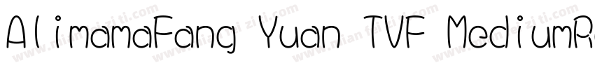 AlimamaFang Yuan TVF MediumRound字体转换